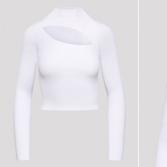 BABATON | M Imprint Cut Out Long Sleeve Top White - Picture 7 of 12